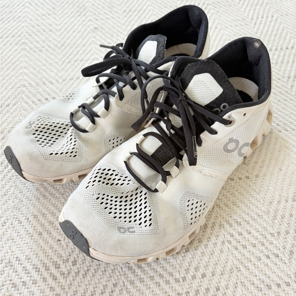 On Running Black and White Athletic Shoes - Picture 4 of 5